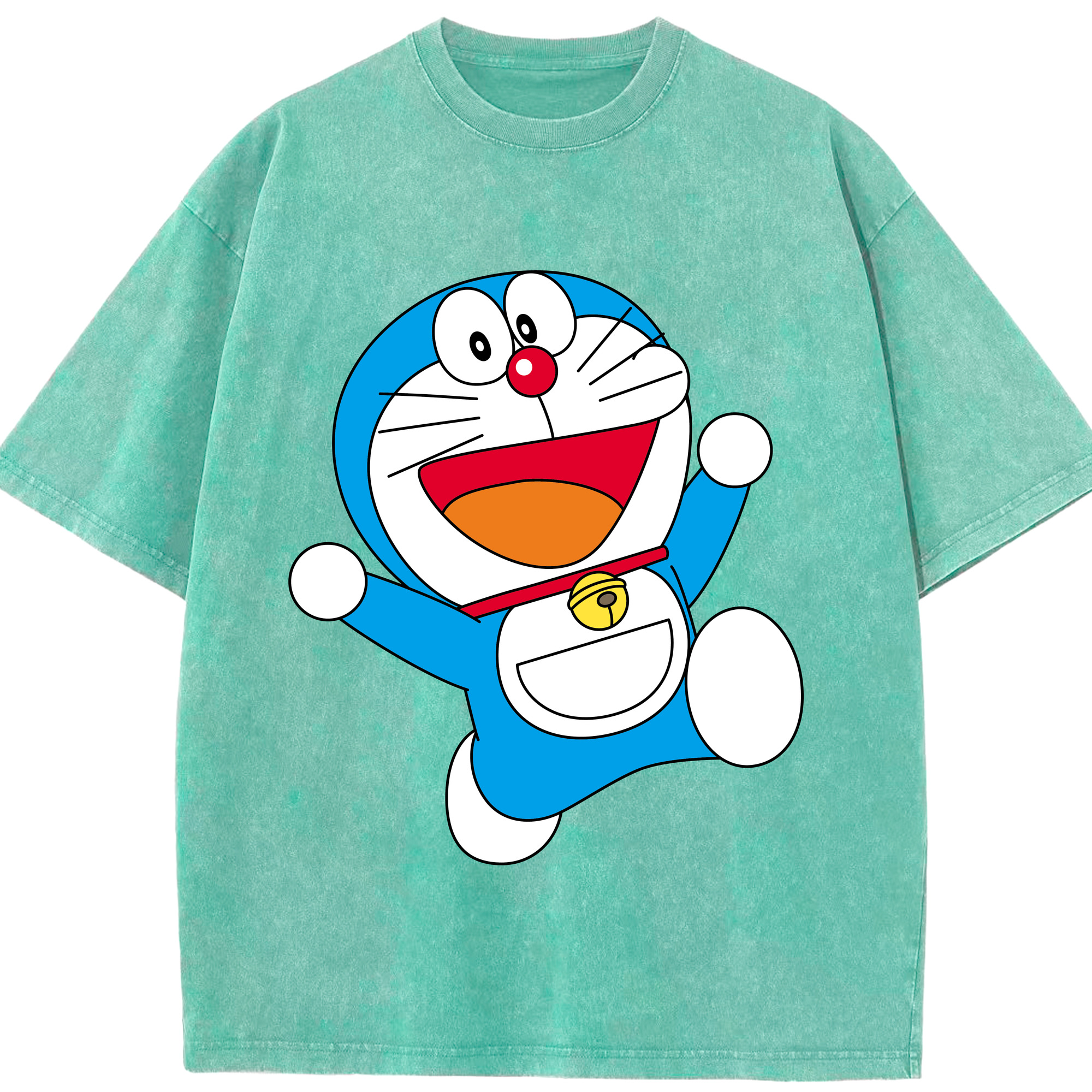 （画像用） ドラえもん Doraemon 綿100% ヴィンテージ風 半袖Tシャツ（フロントプリント）